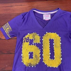 Victoria's Secret Pink Purple and Yellow Shirt